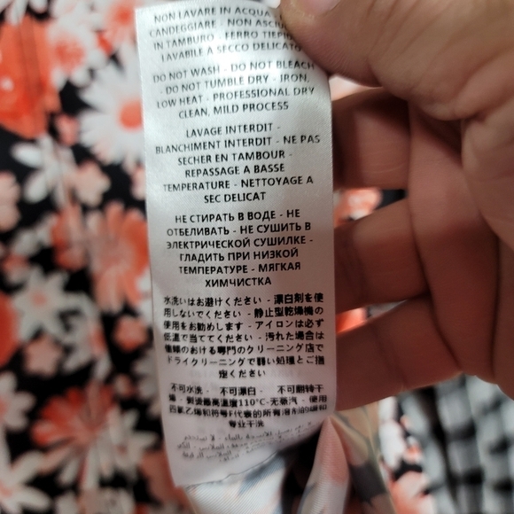 McQ Alexander McQueen Floral Plaid Hybrid Top Shirt 40 or US 4 Wool Viscose - Picture 9 of 11